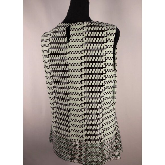Calvin Klein Women's Sleeveless Top Size Medium Geometric Pattern - Picture 2 of 14
